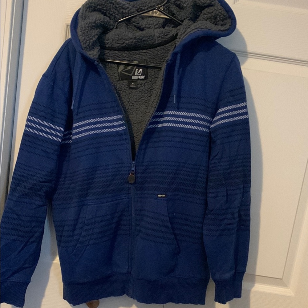 Fleece lined  full zip hoodie